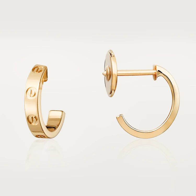 Aura LOVE EARRINGS 2.65MM PINK GOLD