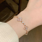 Aura CLOVER 5 MOTIV PINK BLAU ROT WEISS ARMBAND