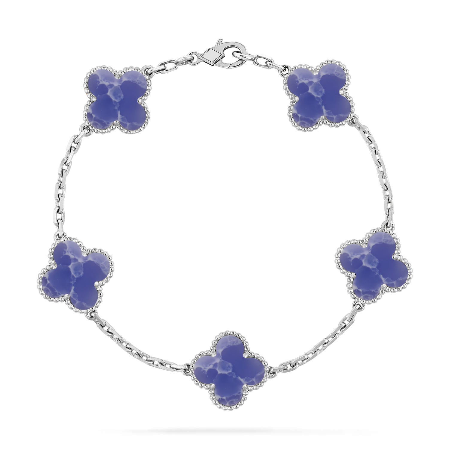 [Aura ]New CLOVER 5 MOTIF BLUE VEINS BRACELET COLLECTION
