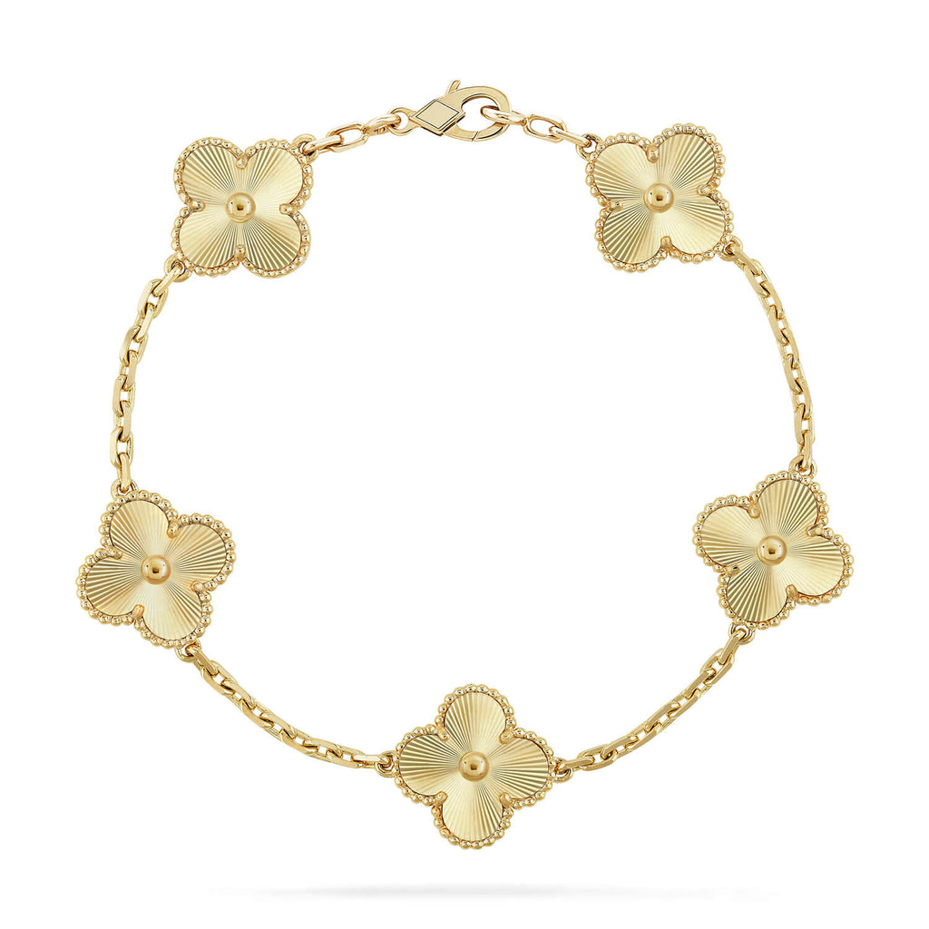 [Aura ]New  CLOVER 5 MOTIF LASER BRACELET COLLECTION