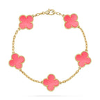 [Aura ]Neue CLOVER 5 MOTIVE ROSÉ-PERLMUTT-ARMBAND-KOLLEKTION