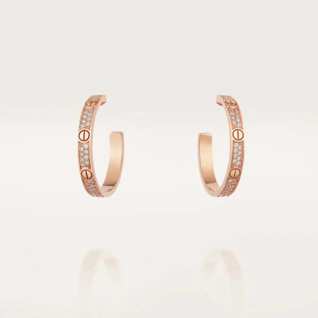 Aura LOVE DIAMOND ROSÉGOLDENE CREOLEN