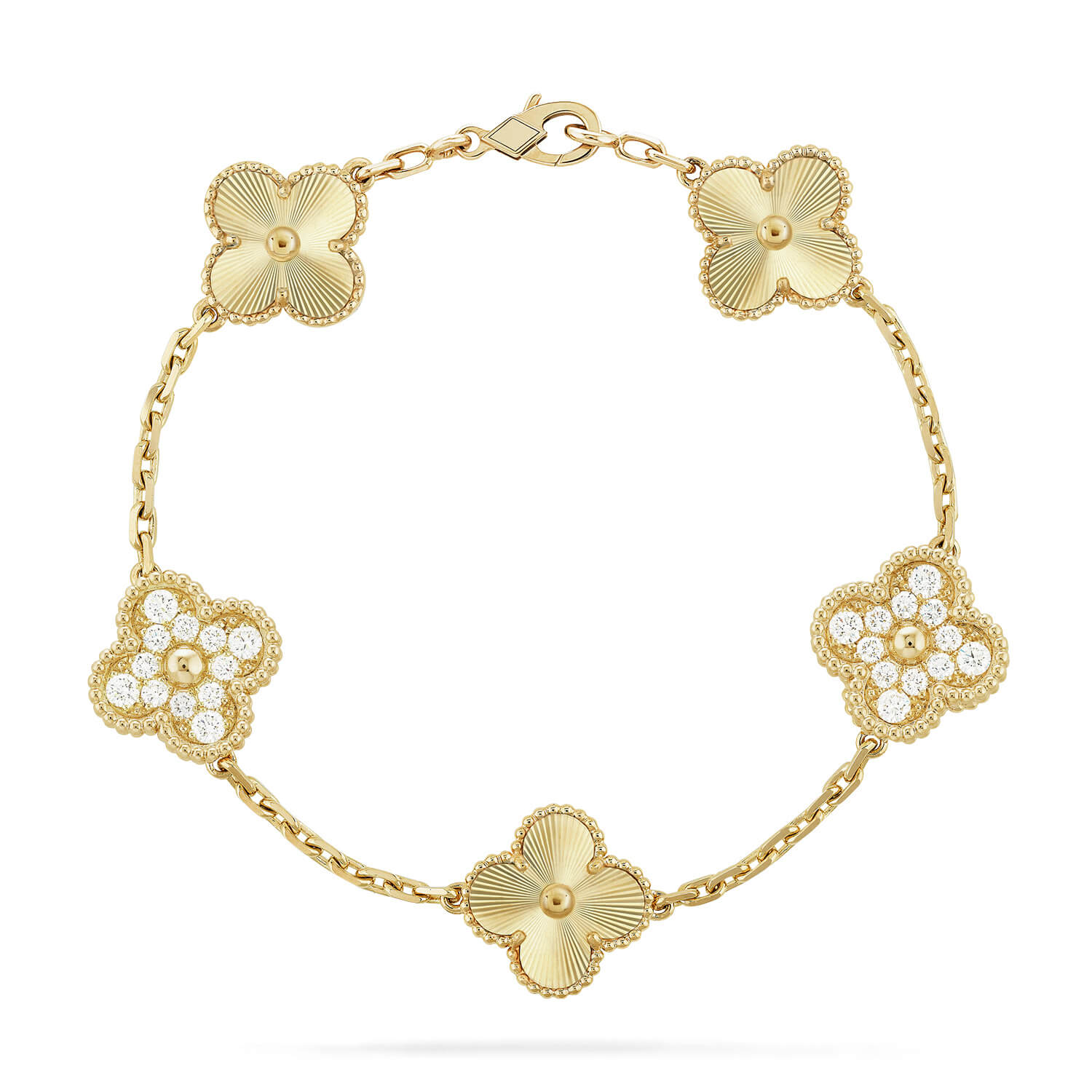 [Aura ]New  CLOVER 5 MOTIF LASER BRACELET COLLECTION