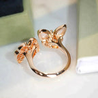 Aura TWIN BUTTERFLY DIAMOND MOP RING