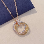 Aura TRINITY HALSKETTE GOLD DIAMANTEN