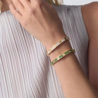 [Aura ] 2026 PAVE GEMSTONE LOVE BRACELET 6.1MM 10 DIAMANTEN