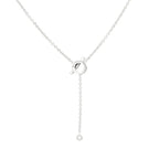 Aura FINESSE SILBER DIAMANTEN HALSKETTE