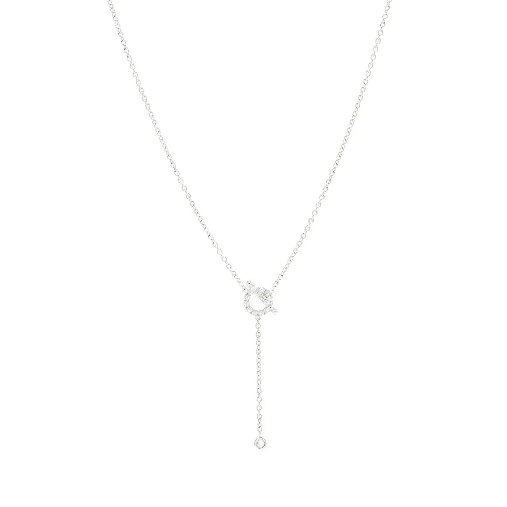 Aura FINESSE SILBER DIAMANTEN HALSKETTE