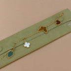 Aura LUCKY SPRING 5 MOTIF GOLD BRACELET