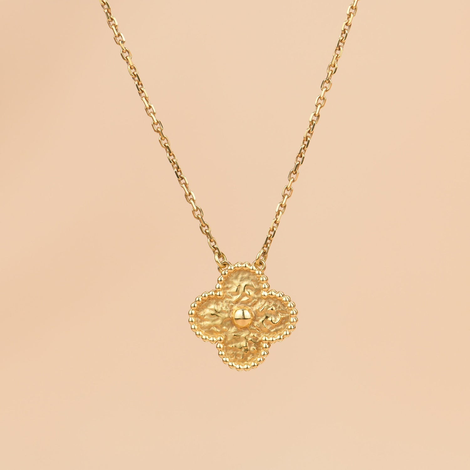 Aura CLOVER 15MM  BRONZING NECKLACE