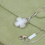 Aura CLOVER  15MM WHITE MOTHER-OF-PEARL SILVER