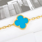 [Aura ]New  CLOVER 5 MOTIF TURQUOISE BRACELET COLLECTION