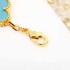 [Aura ]New  CLOVER 5 MOTIF TURQUOISE BRACELET COLLECTION