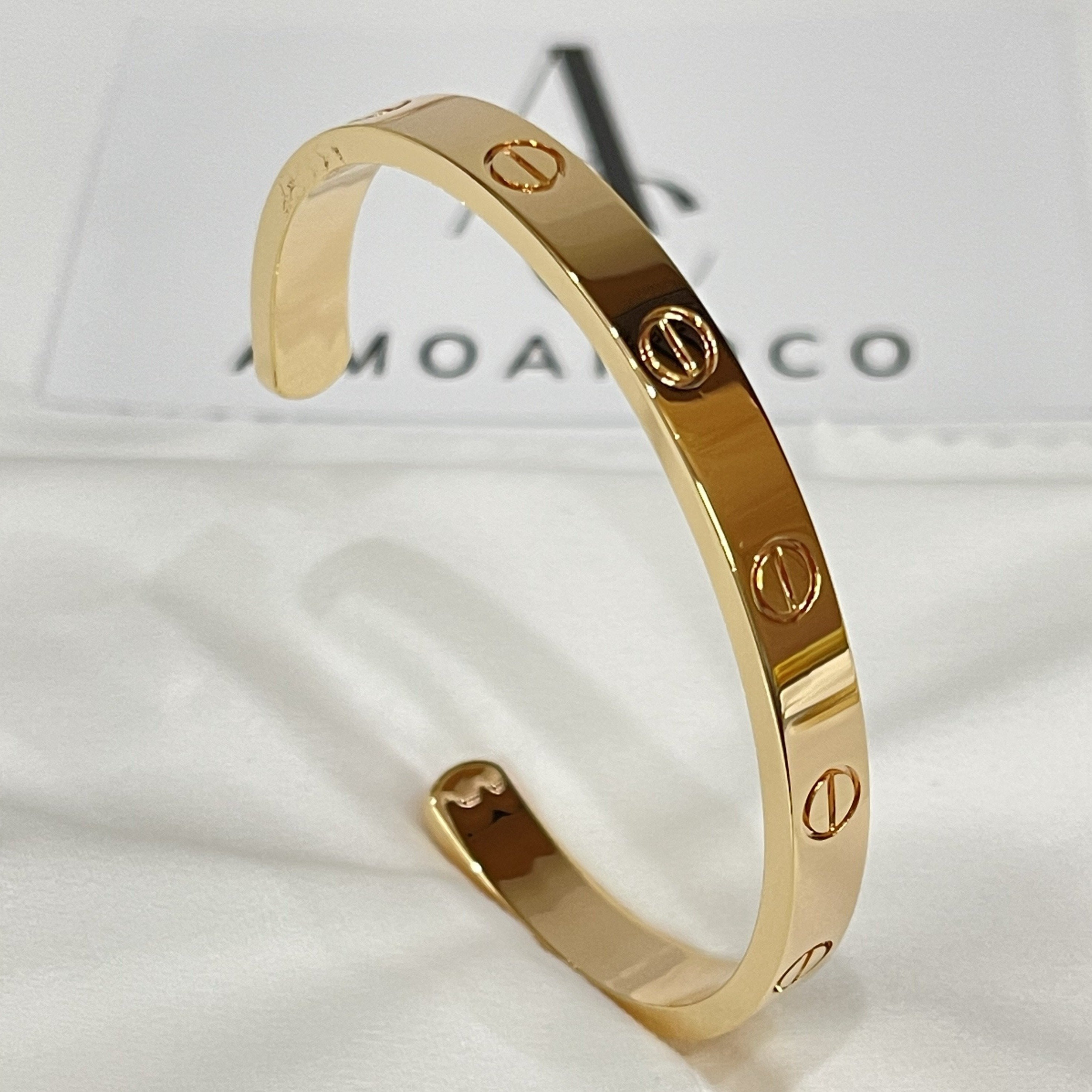 Aura LOVE BRACELET 6.1MM OPEN CUFF