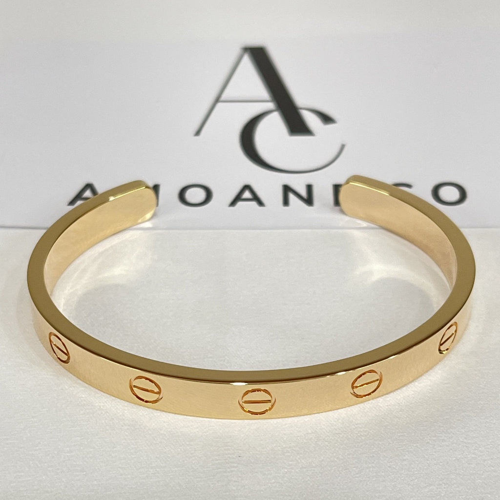Aura LOVE BRACELET 6.1MM OPEN CUFF