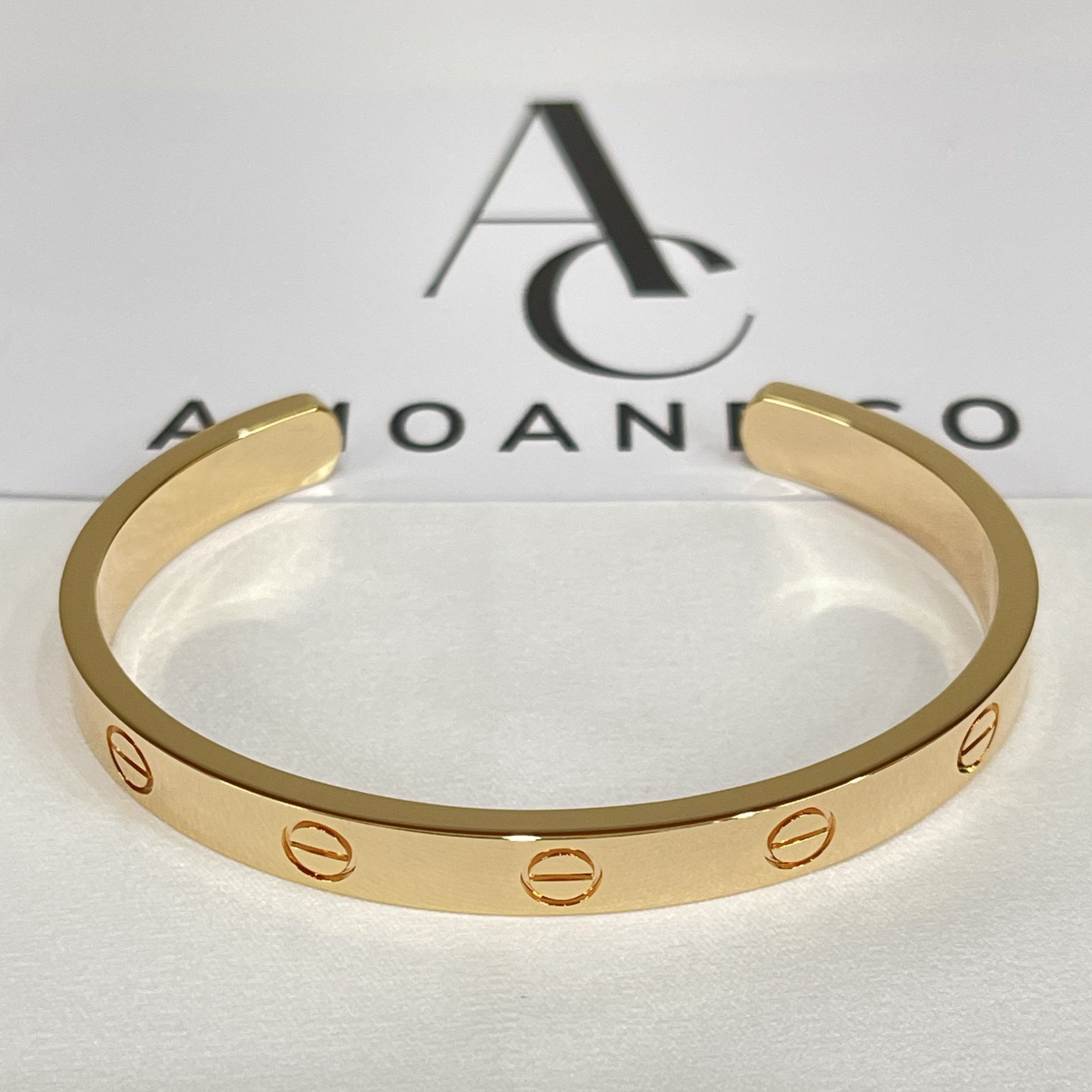 Aura LOVE BRACELET 6.1MM OPEN CUFF
