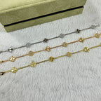 [Aura ]CLOVER 6 MOTIF DIAMOND LASER BRACELET