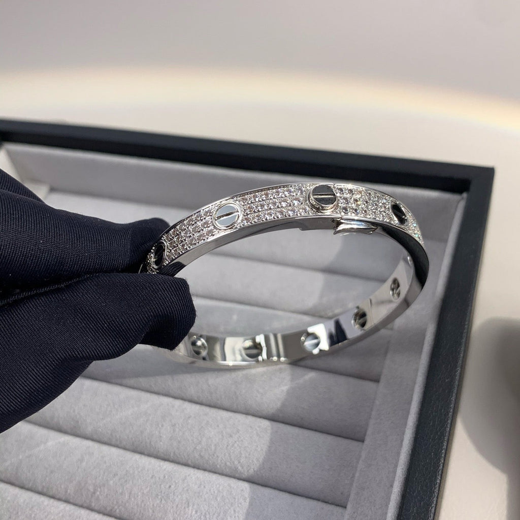 Aura LOVE BRACELET 6.1MM DIAMOND-PAVED CERAMIC