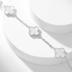 Aura CLOVER 10 MOTIFS WHITE MOTHER OF PEARL NECKLACE