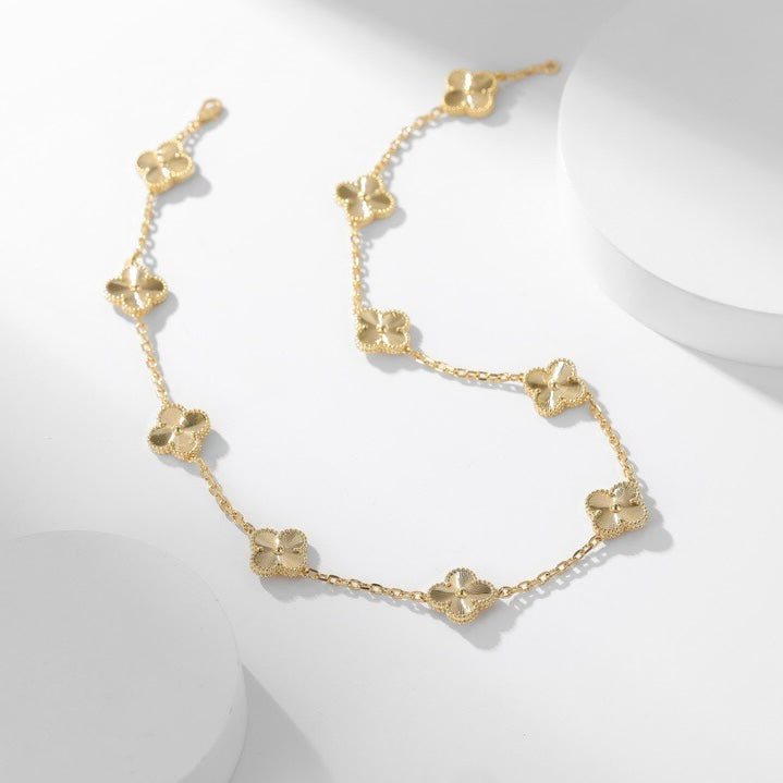 Aura CLOVER 10 MOTIFS LASER NECKLACE