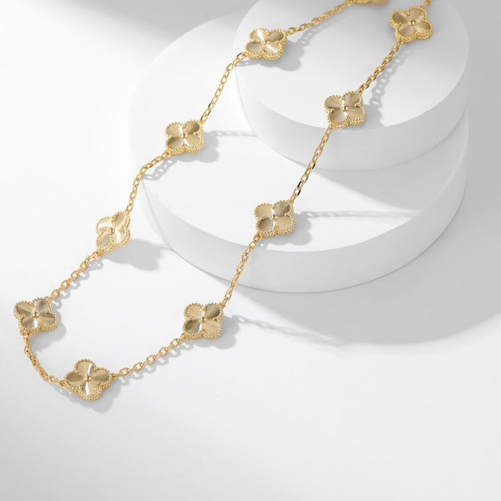 Aura CLOVER 10 MOTIFS LASER NECKLACE