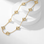 Aura CLOVER 10 MOTIFS LASER NECKLACE