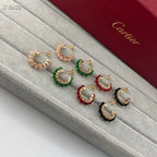[Aura] NEUE FARBIGE EDELSTEIN-KOLLEKTION KLEINE CREOLEN