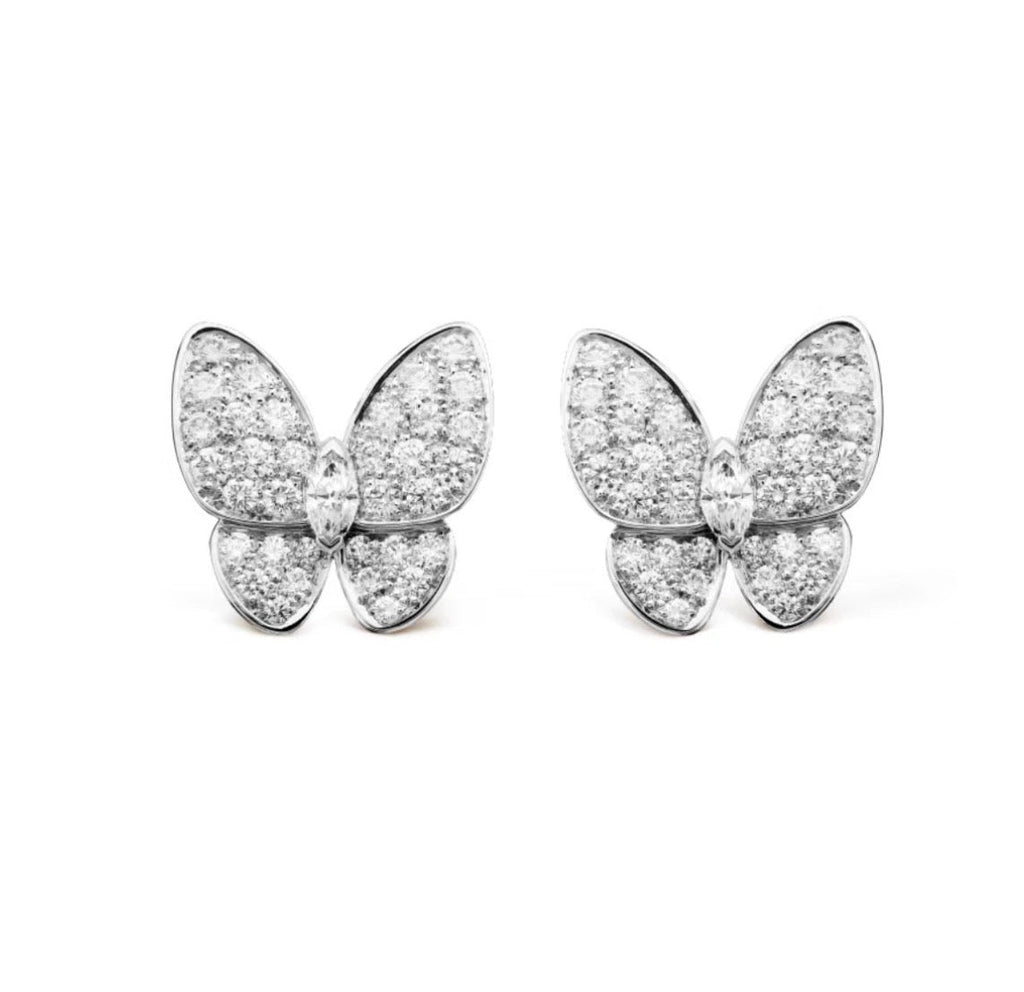Aura BUTTERFLY ALL DIAMOND EARRINGS