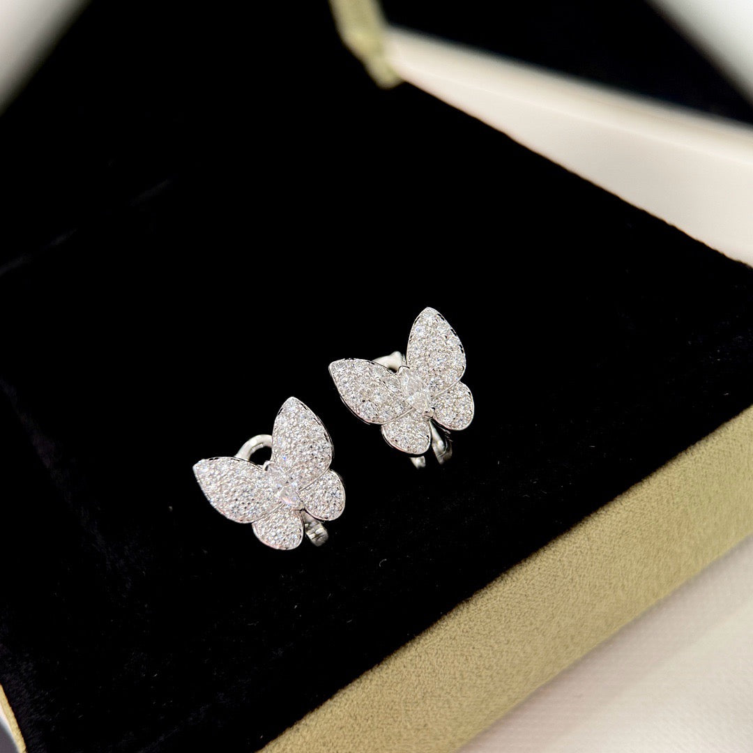 Aura BUTTERFLY ALL DIAMOND EARRINGS