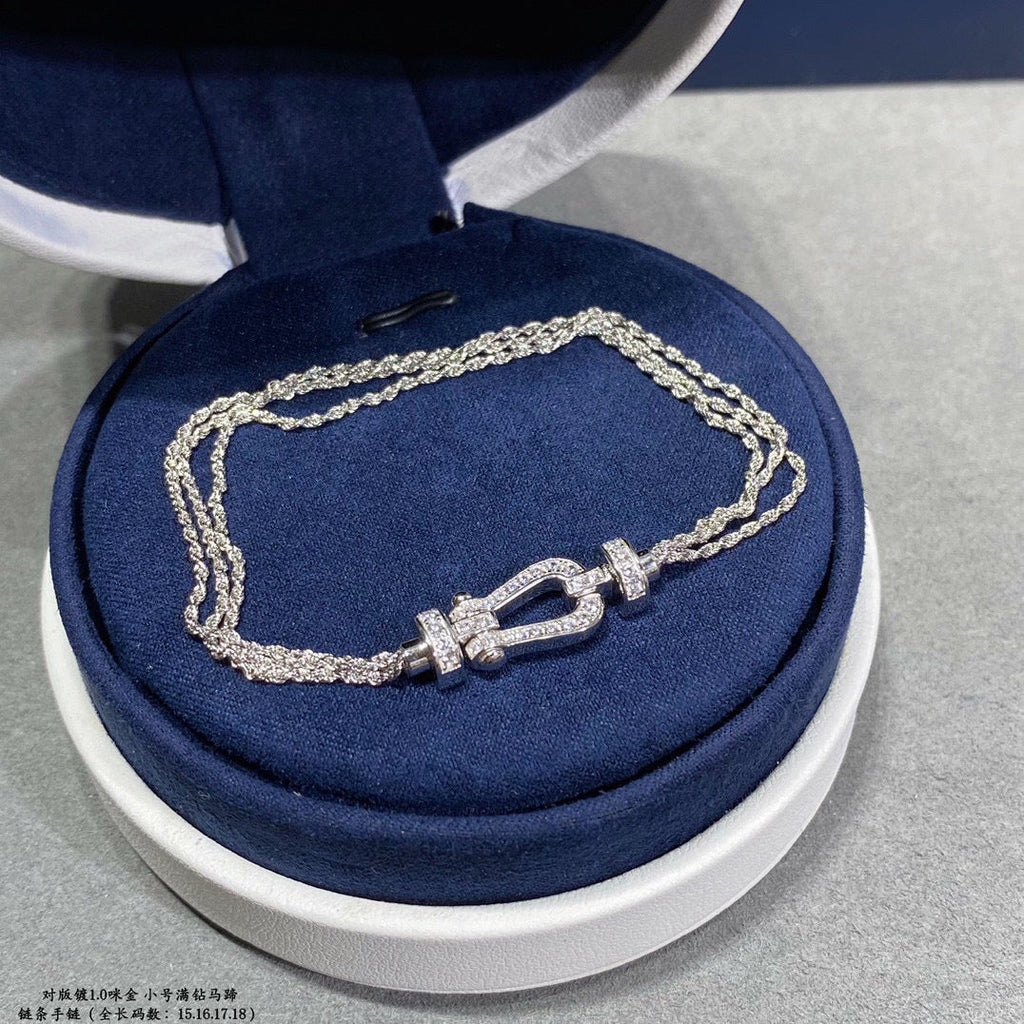 Aura FORCE KLEINE HUFEISEN-DIAMANT-KETTENARMBAND