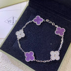 [Aura ]Neue CLOVER 5 MOTIV VIOLETT ARMBAND KOLLEKTION