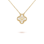 Aura CLOVER 15MM DIAMOND SINGLE FLOWER NECKLACE