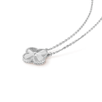Aura CLOVER 15MM LASER HALSKETTE SILBER