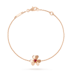 Aura FRIVOLE GOLD FLOWER PINK MALACHITE BRACELET