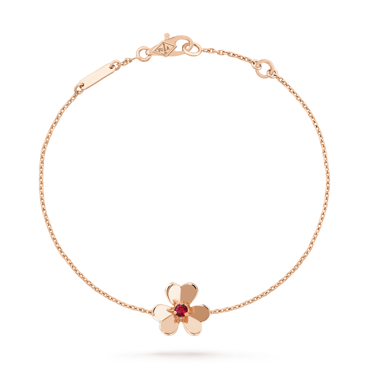 Aura FRIVOLE GOLD FLOWER PINK MALACHITE BRACELET