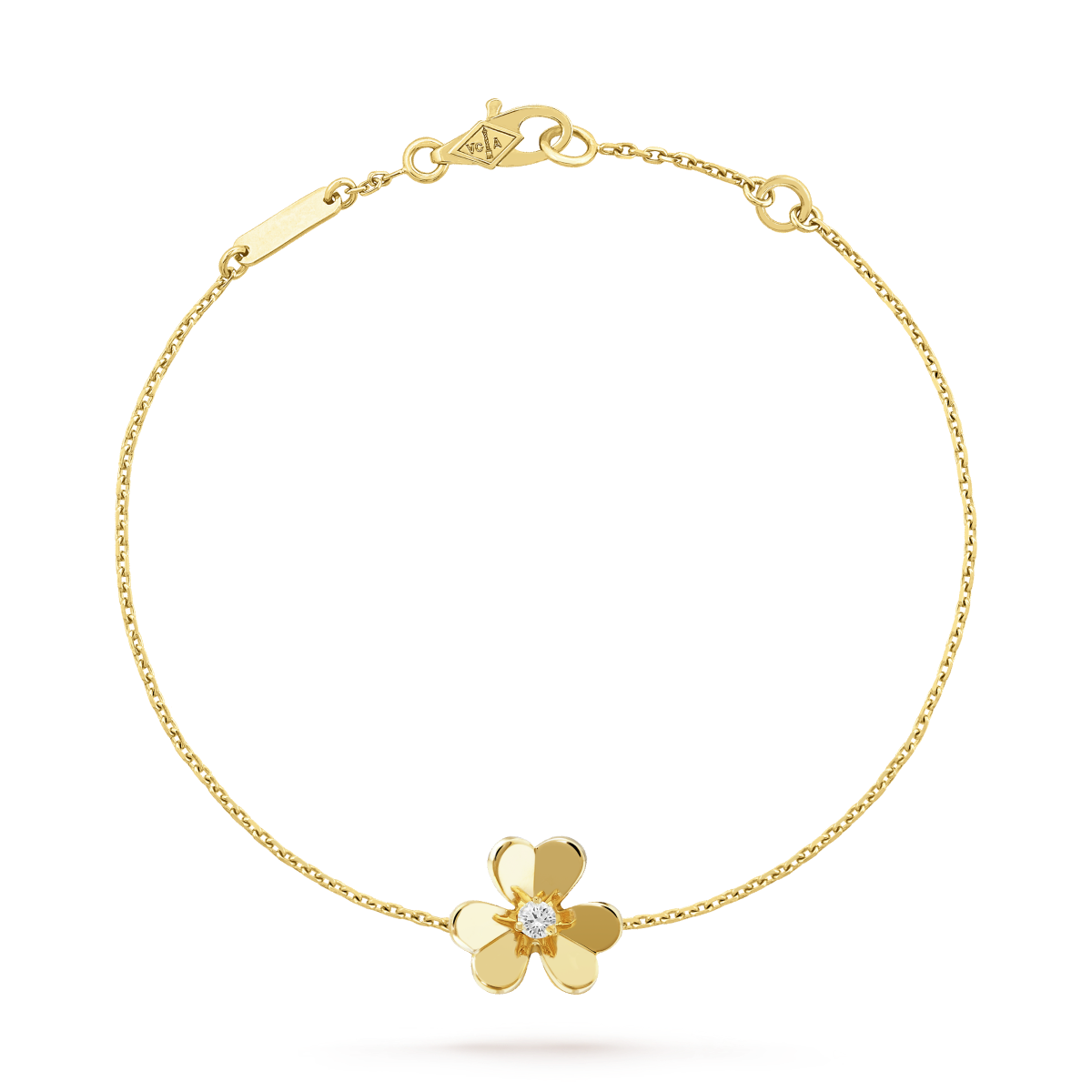 Aura FRIVOLE GOLD FLOWER PINK MALACHITE BRACELET