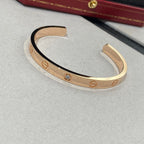 Aura LOVE BRACELET 6.1MM 1 DIAMOND OPEN CUFF