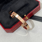 Aura LOVE BRACELET 6.1MM 1 DIAMOND OPEN CUFF