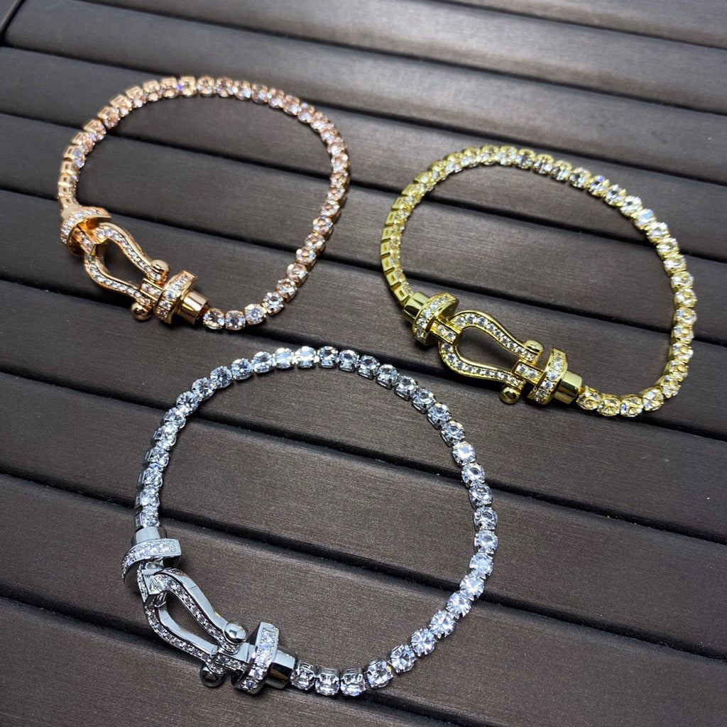 Aura FORCE  HORSESHOE  DIAMOND TENNIS BRACELET