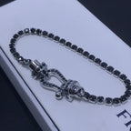 Aura FORCE  LARGE HORSESHOE FULL DIAMOND TENNIS BRACELET
