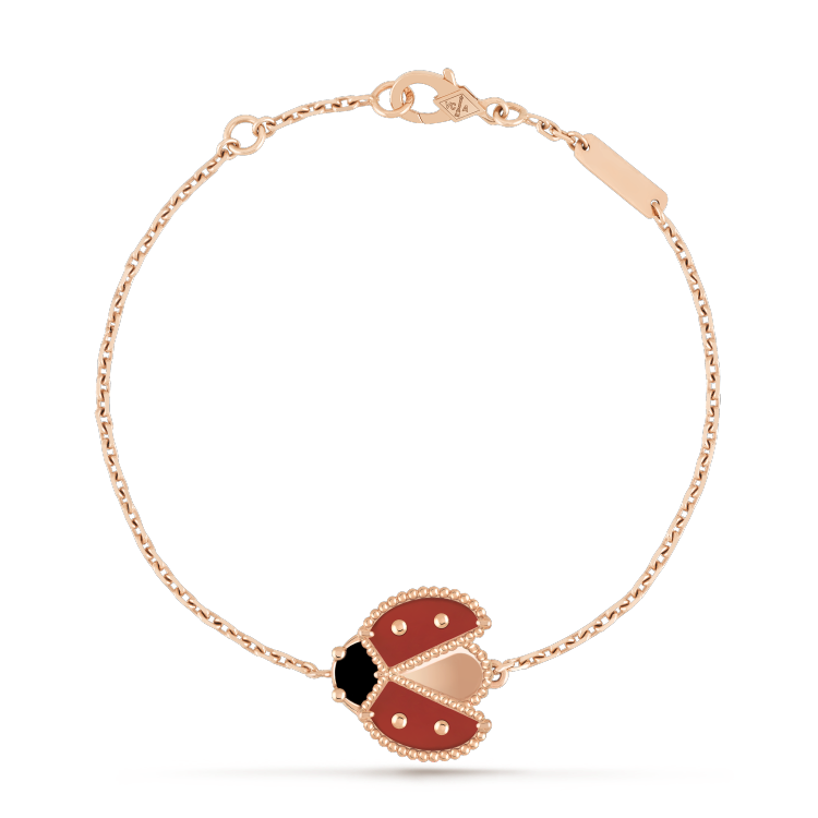 Aura LUCKY SPRING 1 MOTIF PINK GOLD BRACELET