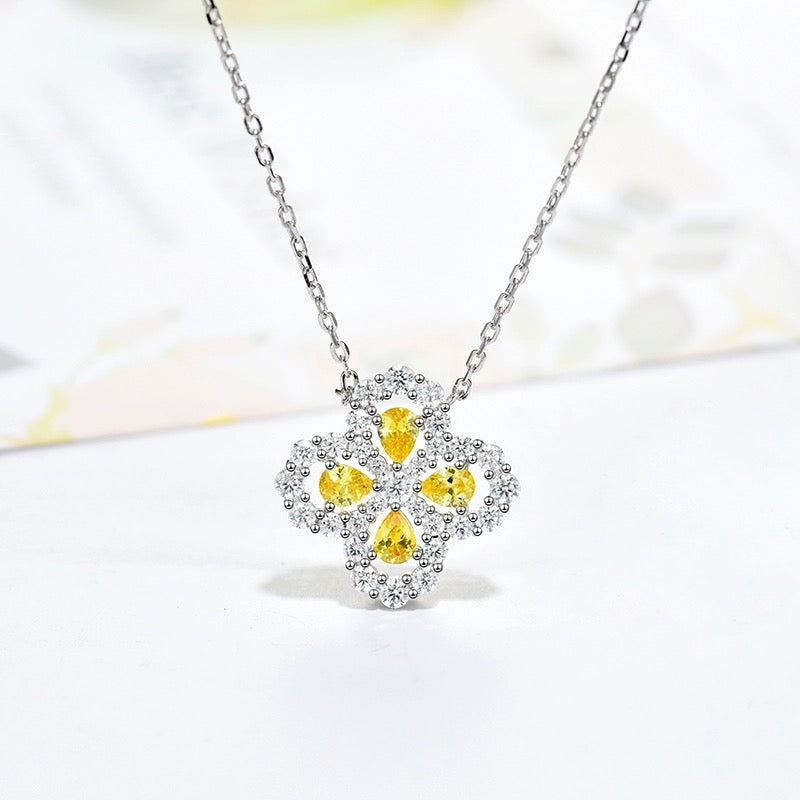 Aura LOOP NECKLACE FULL MOTIF DIAMOND 16MM MULTIPLE COLORS