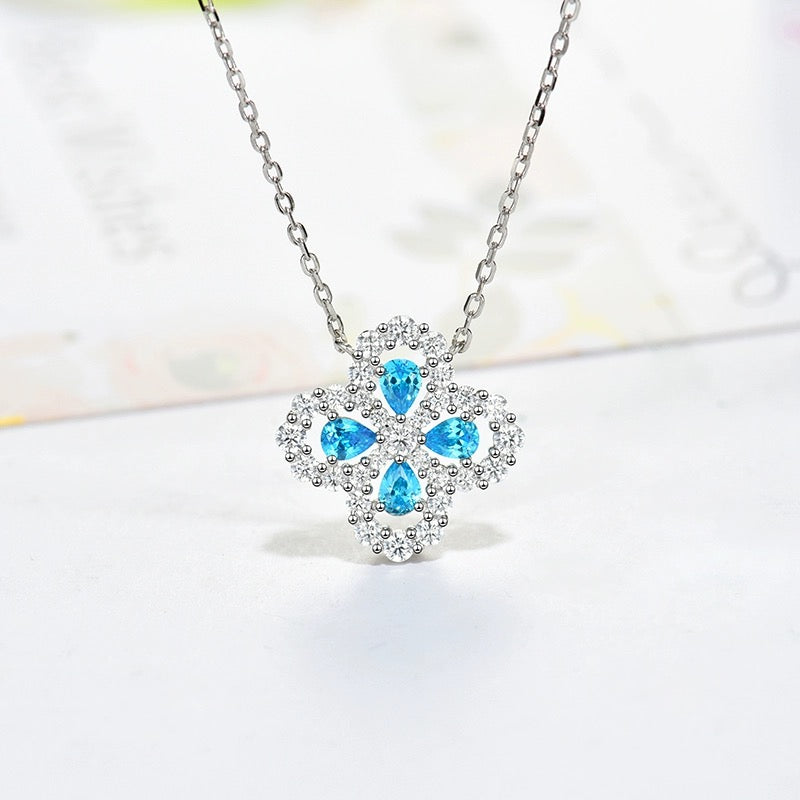 Aura LOOP NECKLACE FULL MOTIF DIAMOND 16MM MULTIPLE COLORS