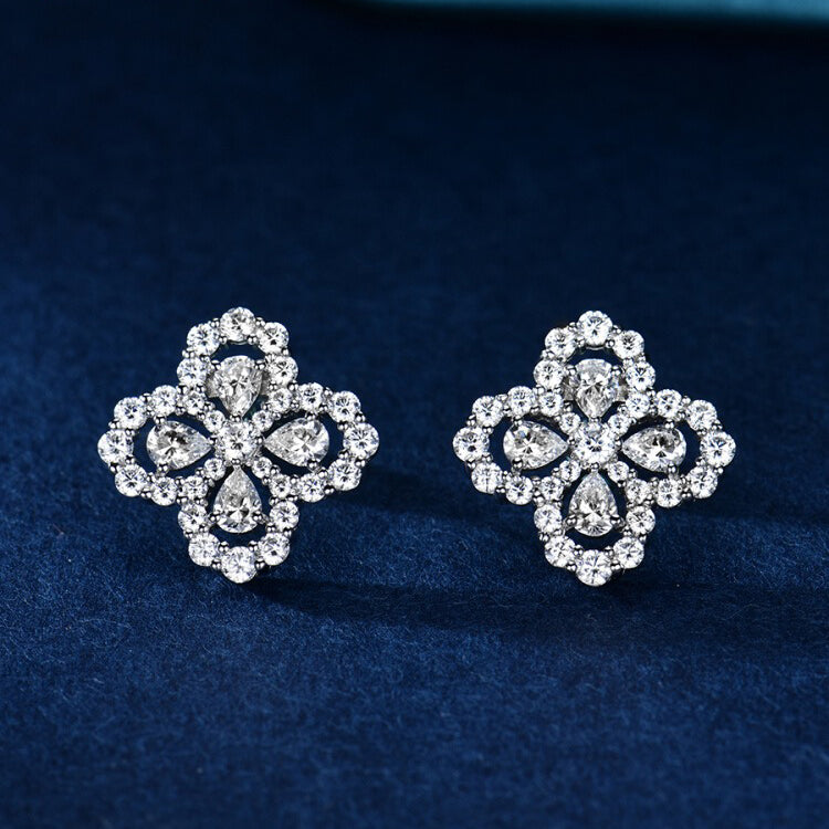 Aura LOOP EARRINGS FULL MOTIF DIAMOND 16MM