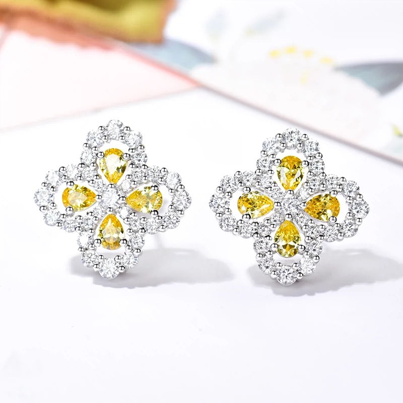 Aura LOOP EARRINGS FULL MOTIF DIAMOND 16MM