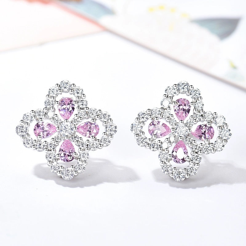 Aura LOOP EARRINGS FULL MOTIF DIAMOND 16MM