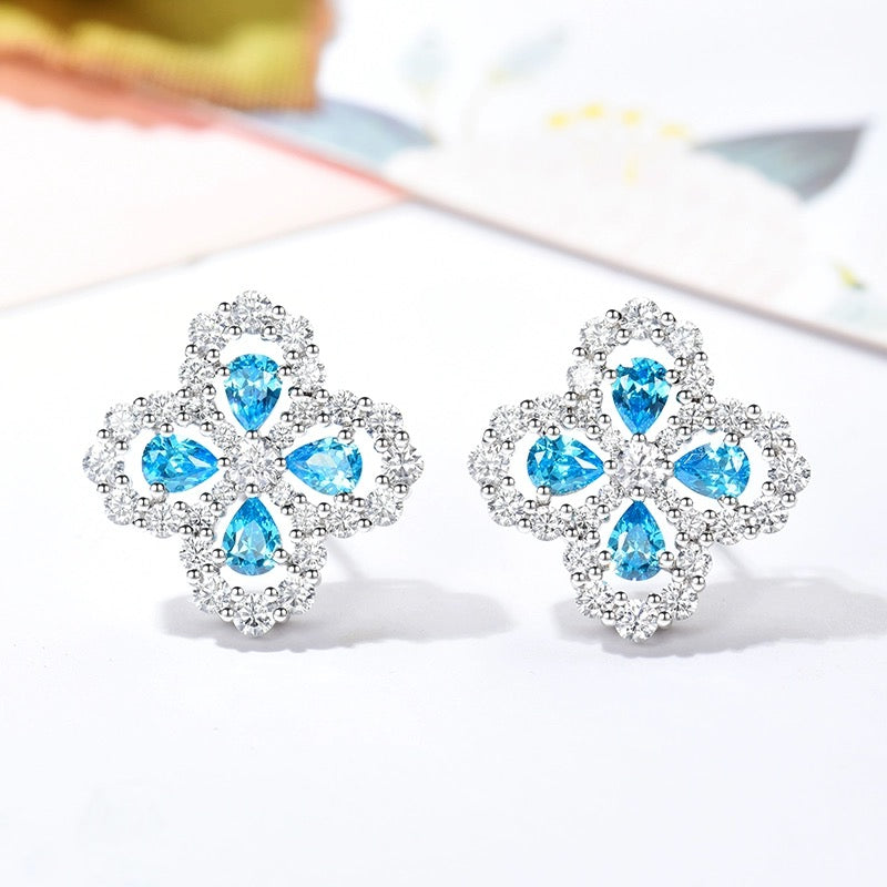 Aura LOOP EARRINGS FULL MOTIF DIAMOND 16MM
