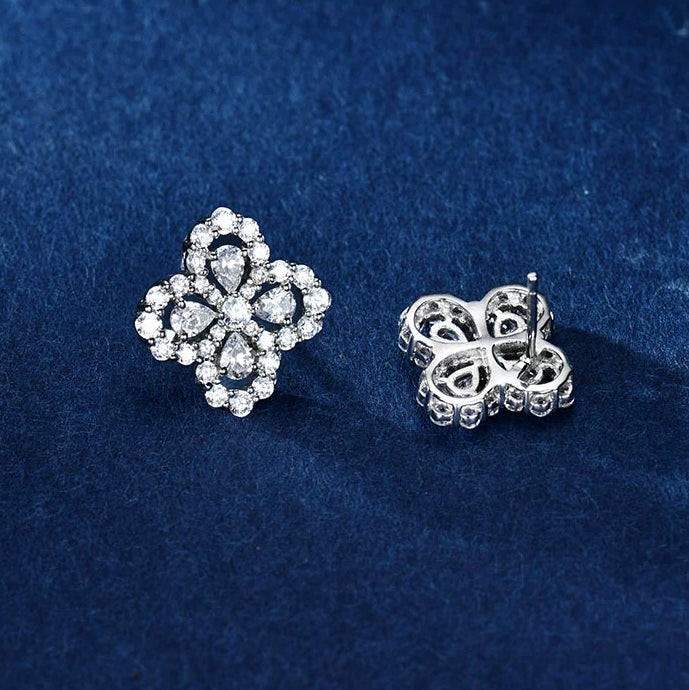 Aura LOOP EARRINGS FULL MOTIF DIAMOND 16MM