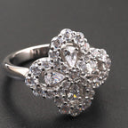 Aura LOOP RING FULL MOTIF DIAMOND 16MM SILVE