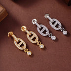 Aura HM CHAINE DIAMOND EARRINGS